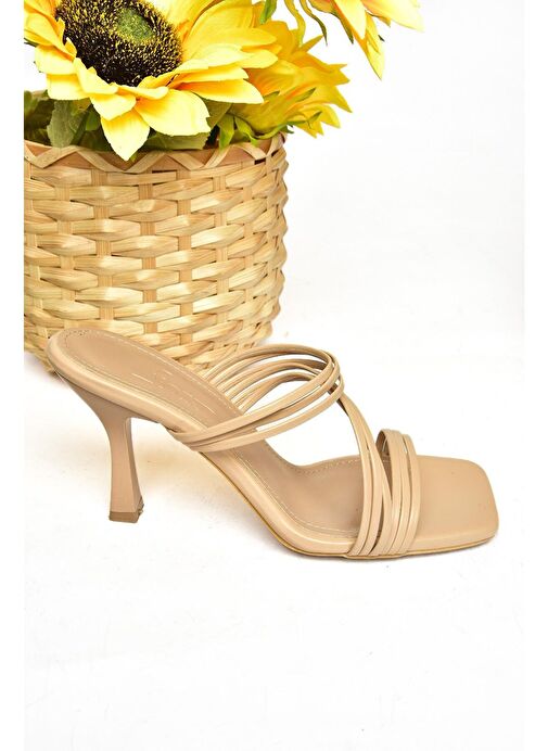 S590033709 Ten İnce Topuklu Kadın Terlik - Görsel 8