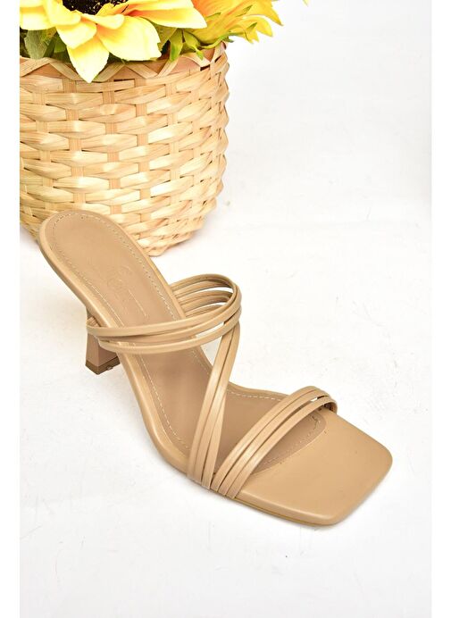 S590033709 Ten İnce Topuklu Kadın Terlik - Görsel 9