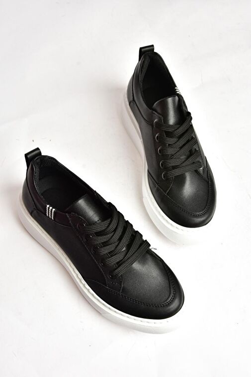 S274048409 Siyah Kadın Spor Ayakkabı Sneakers - Görsel 6
