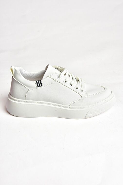 S274048409 Beyaz Kadın Spor Ayakkabı Sneakers - Görsel 7