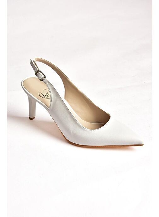 Fox Shoes Beyaz Kadın Topuklu Ayakkabı 12224 - Görsel 6