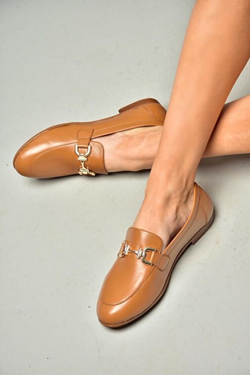 S944037903 Taba Hakiki Deri Kadın Babet - Görsel 3