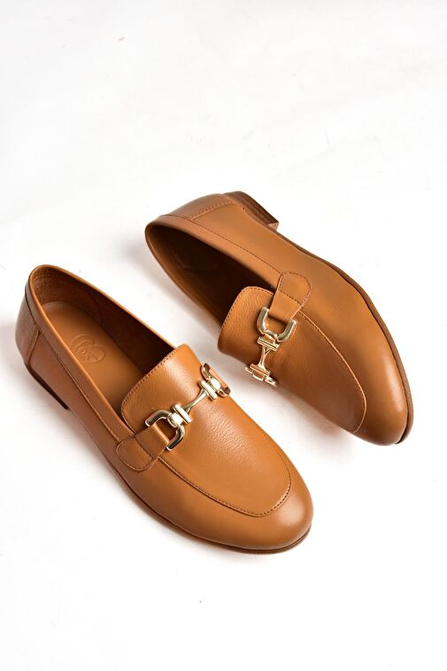 S944037903 Taba Hakiki Deri Kadın Babet - Görsel 6