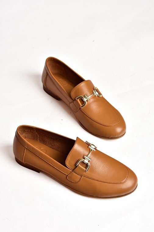 S944037903 Taba Hakiki Deri Kadın Babet - Görsel 9