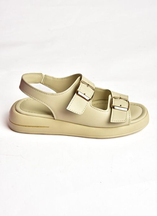 S518108309 Bej Kadın Sandalet - Görsel 7