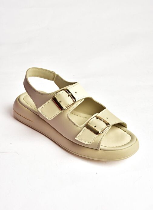 S518108309 Bej Kadın Sandalet - Görsel 8