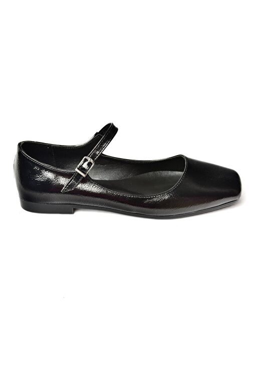 S726252508 Siyah Rugan Kadın Babet - Görsel 5