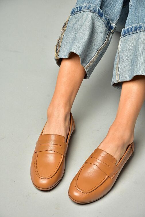 S944007803 Taba Hakiki Deri Kadın Babet - Görsel 2