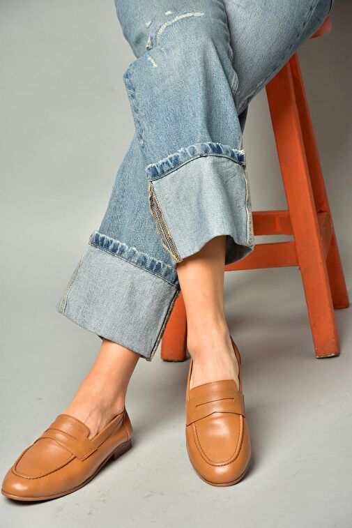 S944007803 Taba Hakiki Deri Kadın Babet - Görsel 5