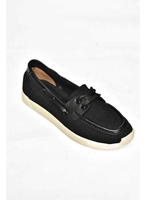 S374610304 Siyah Kumaş Günlük Kadın Ayakkabı - Görsel 7