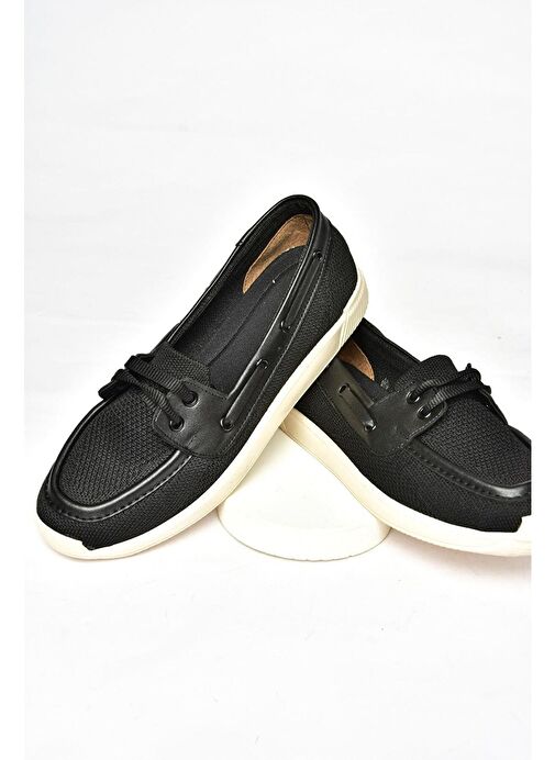 S374610304 Siyah Kumaş Günlük Kadın Ayakkabı - Görsel 8