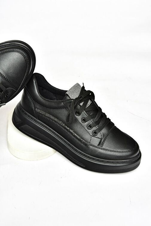 S602003409 Siyah Spor Ayakkabı Sneakers - Görsel 5