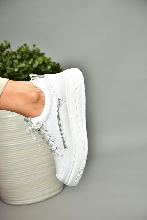 S602003409 Beyaz Spor Ayakkabı Sneakers - Görsel 2