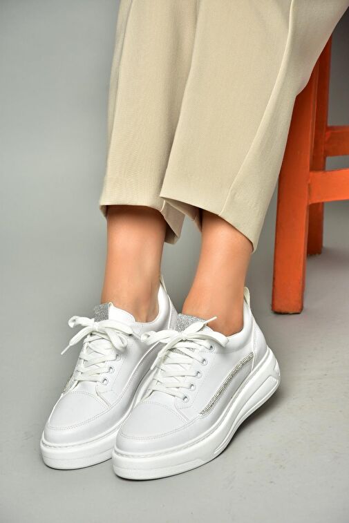 S602003409 Beyaz Spor Ayakkabı Sneakers - Görsel 4