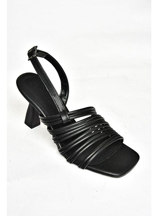 Fox Shoes Siyah Kadın Topuklu Ayakkabı 12403 - Görsel 8