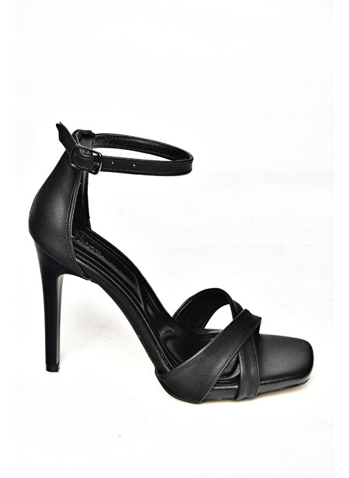 S251146009 Siyah İnce Topuklu Kadın Ayakkabı - Görsel 7