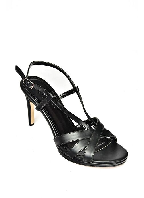 S569714309 Siyah İnce Topuklu Kadın Ayakkabı - Görsel 6