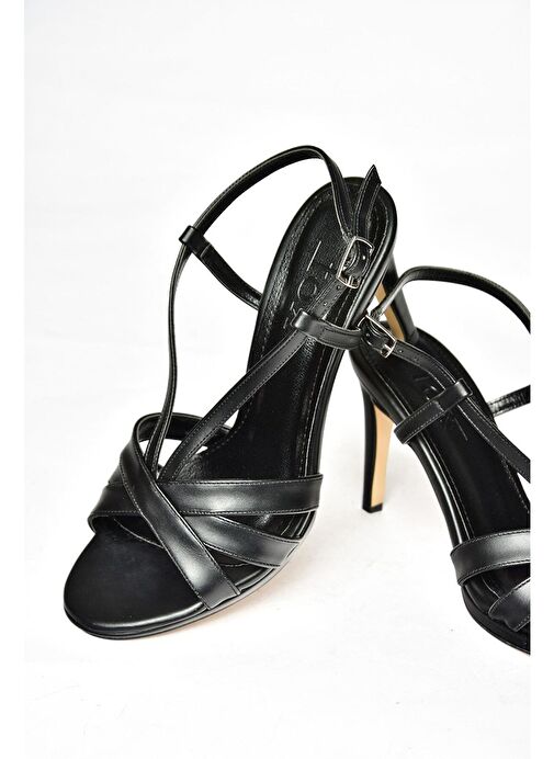 S569714309 Siyah İnce Topuklu Kadın Ayakkabı - Görsel 8