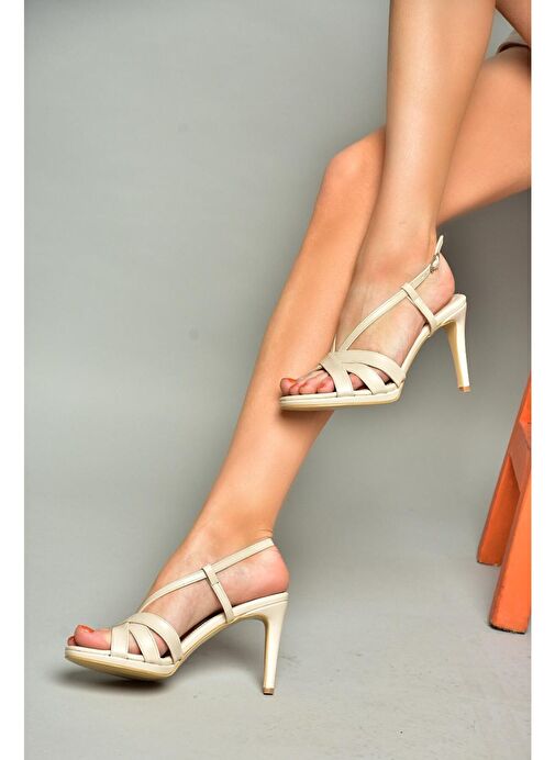 S569714309 Ten İnce Topuklu Kadın Ayakkabı - Görsel 3