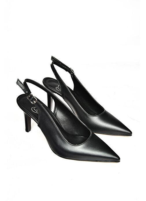 Fox Shoes Siyah Kadın Topuklu Ayakkabı 12395 - Görsel 9