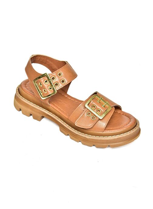 S996074009 Taba Kadın Sandalet - Görsel 7