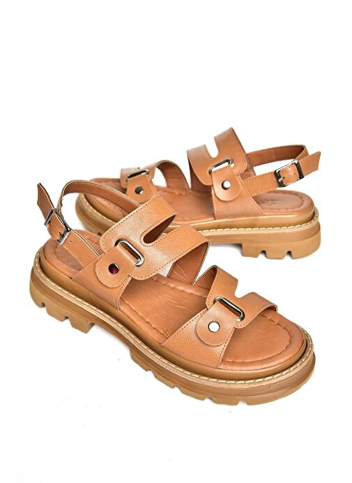 S996075509 Taba Kadın Sandalet - Görsel 8