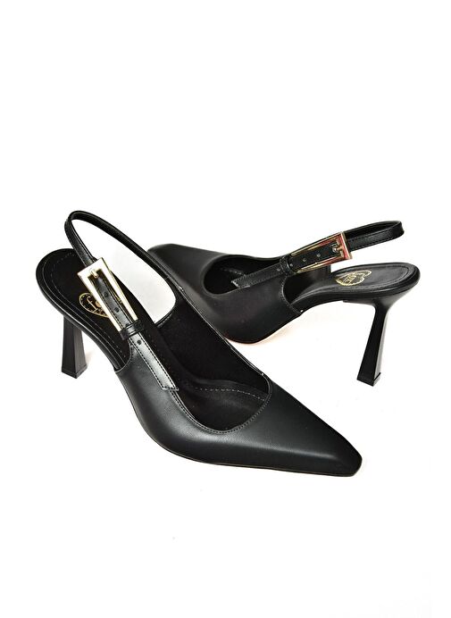 Fox Shoes Siyah Kadın Topuklu Ayakkabı 12528 - Görsel 6