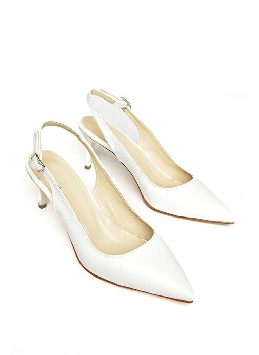 S726566009 Beyaz İnce Topuklu Kadın Ayakkabı - Görsel 8