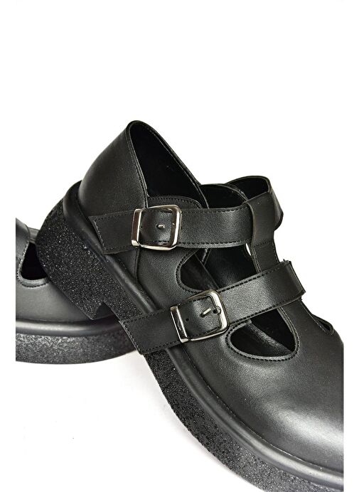 S996019109 Siyah Kadın Ayakkabı - Görsel 7