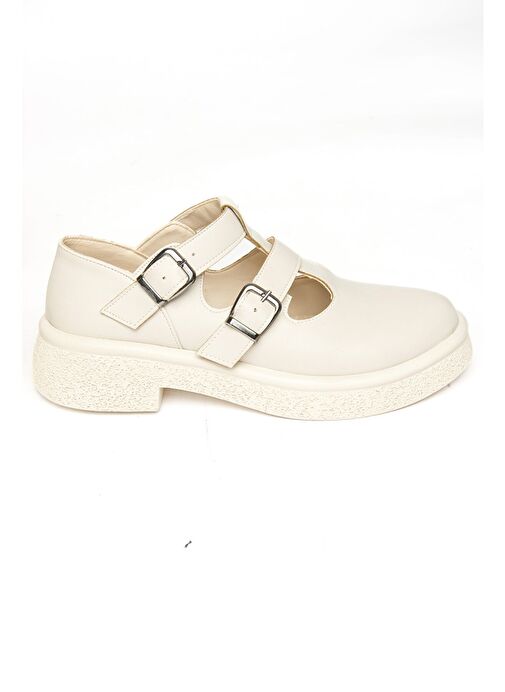 S996019109 Bej Kadın Ayakkabı - Görsel 8