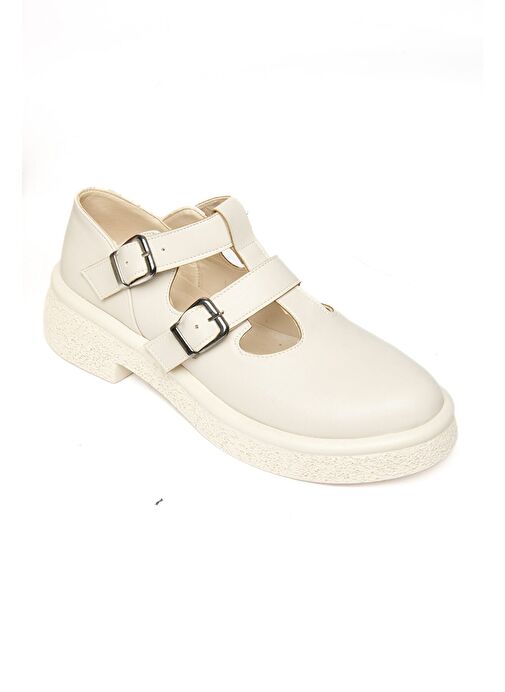 S996019109 Bej Kadın Ayakkabı - Görsel 9