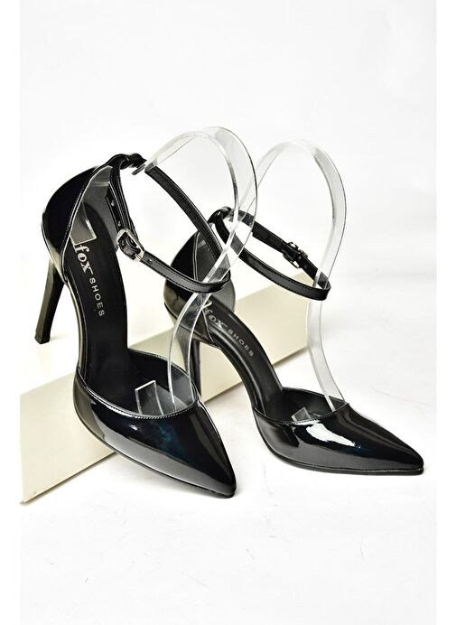 S372664708 Siyah Rugan İnce Topuklu Kadın Ayakkabı - Görsel 7