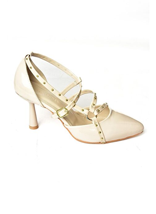 Fox Shoes Ten Kadın Rugan Topuklu Ayakkabı 12748 - Görsel 8