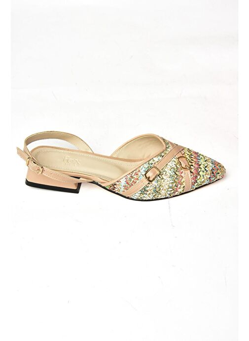 S960543104 Multi Kumaş Kalın Topuklu Kadın Ayakkabı - Görsel 8