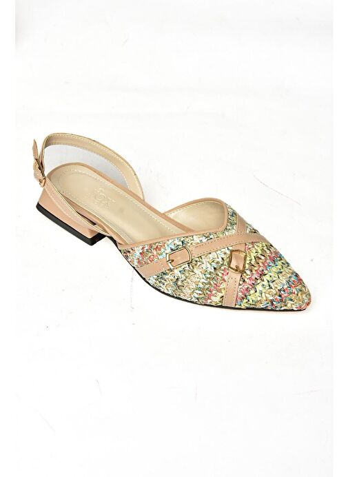 S960543104 Multi Kumaş Kalın Topuklu Kadın Ayakkabı - Görsel 9