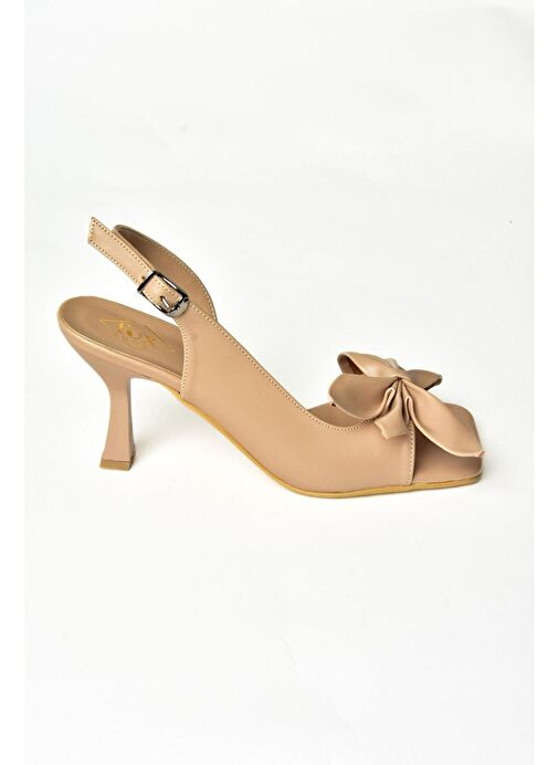 K749384909 Ten Kadın Topuklu Ayakkabı - Görsel 3