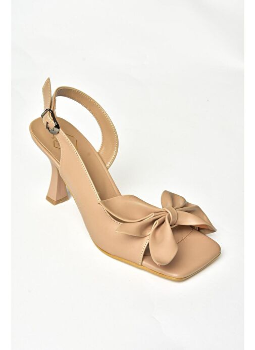 K749384909 Ten Kadın Topuklu Ayakkabı - Görsel 4