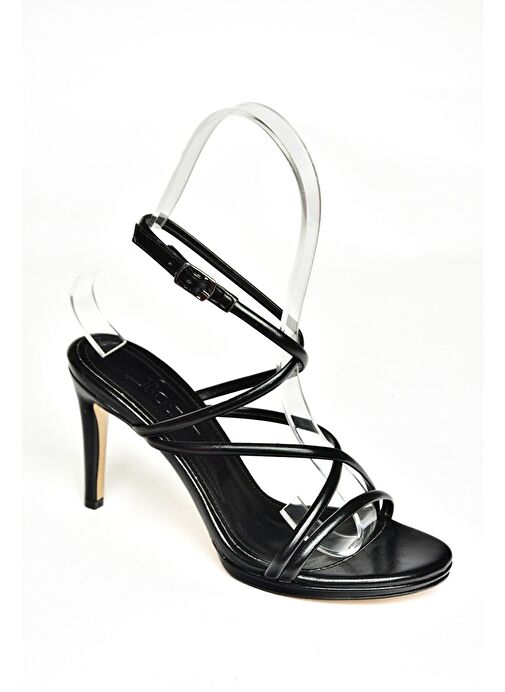 S569716509 Siyah İnce Topuklu Kadın Abiye Ayakkabı - Görsel 8