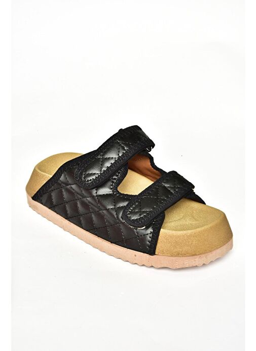 S811546209 Siyah Kalın Tabanlı Kadın Terlik - Görsel 7