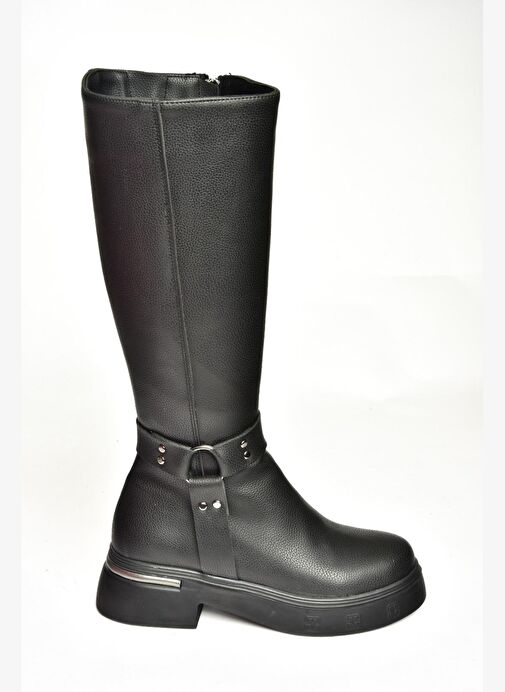 T996663009 Siyah Kadın Çizme - Görsel 7