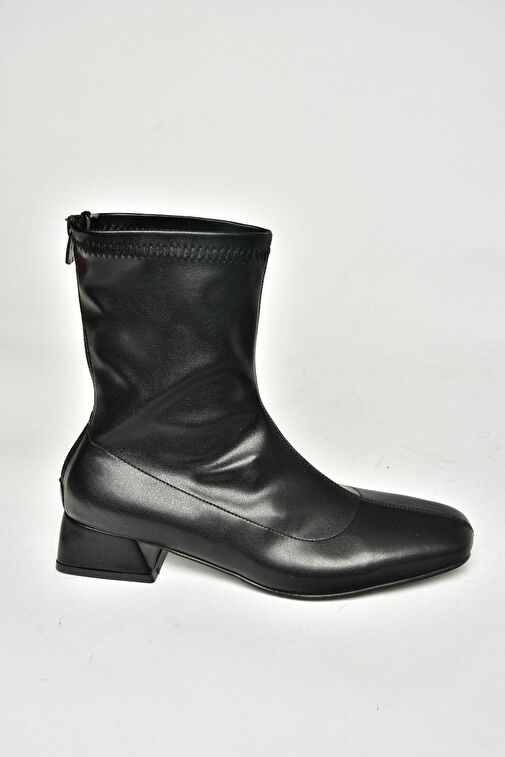 T642749009 Siyah Streç Kadın Bot - Görsel 6