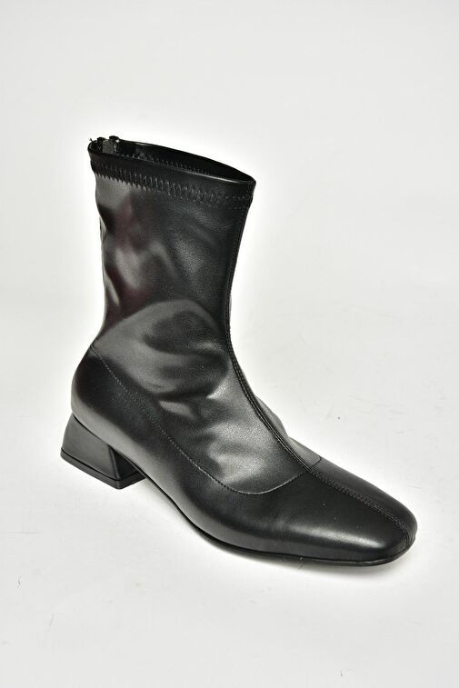 T642749009 Siyah Streç Kadın Bot - Görsel 7