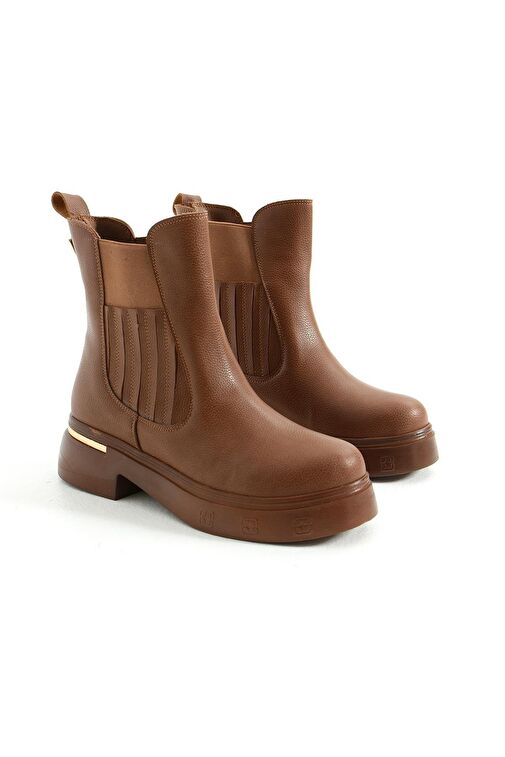 T996334009 Taba Kalın Tabanlı Kadın Bot - Görsel 7