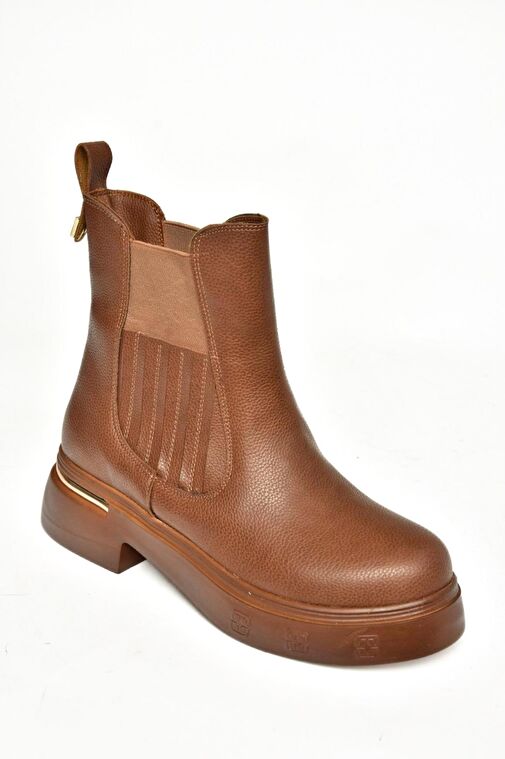 T996334009 Taba Kalın Tabanlı Kadın Bot - Görsel 9