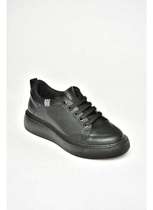 S274048409 Siyah/Siyah Kadın Spor Ayakkabı Sneakers - Görsel 6