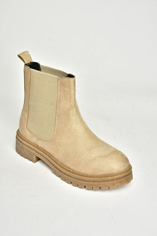 T726923702 Bej Süet Klasik Kadıın Bot - Görsel 7