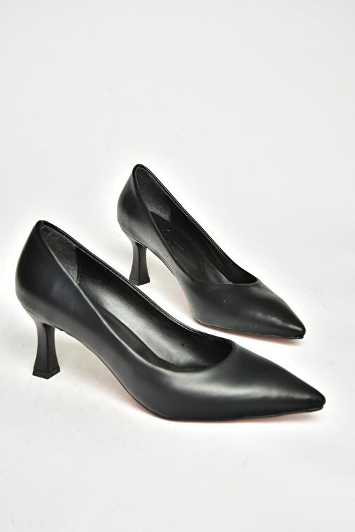 T676032009 Siyah Kalın Topuklu Kadın Ayakkabı - Görsel 8