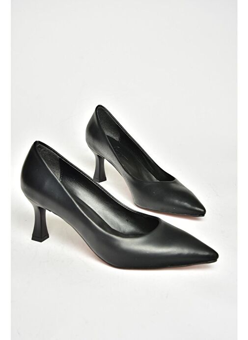 T676032009 Siyah Kalın Topuklu Kadın Ayakkabı - Görsel 8