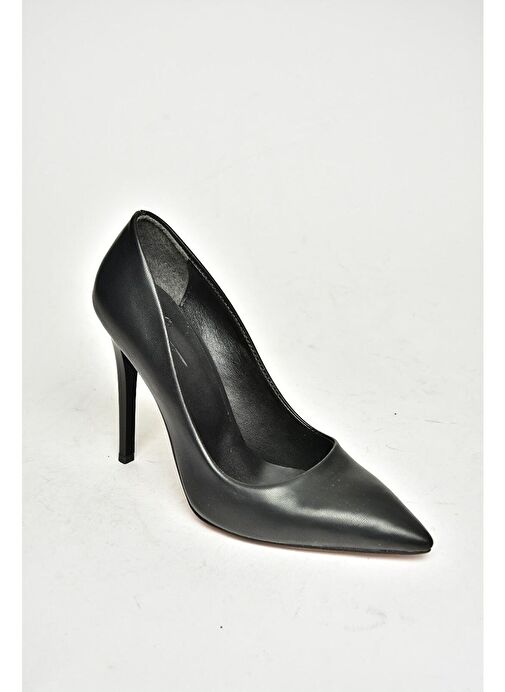 T676192009 Siyah İnce Topuklu Kadın Stiletto - Görsel 6