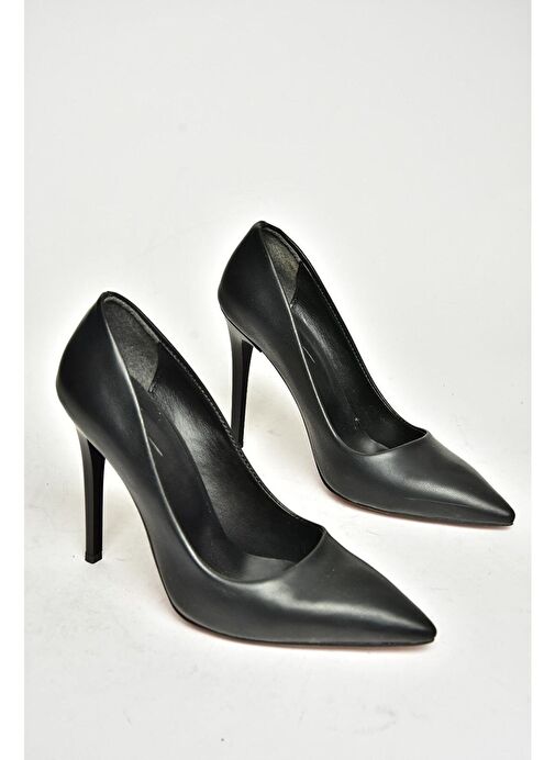 T676192009 Siyah İnce Topuklu Kadın Stiletto - Görsel 7